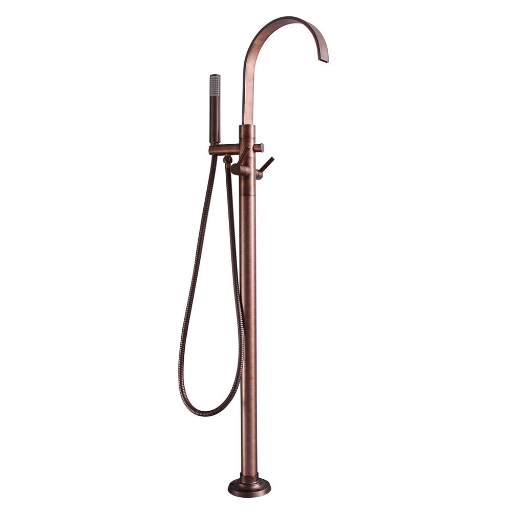 Barclay Dixville Freestanding Faucetwith Metal Lever handles, ORB