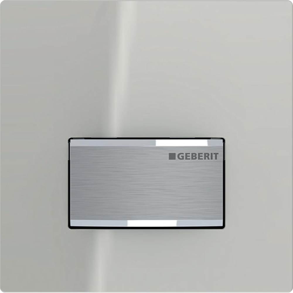 Geberit Geberit urinal flush control with pneumatic flush actuation, actuator plate type 50: sand grey