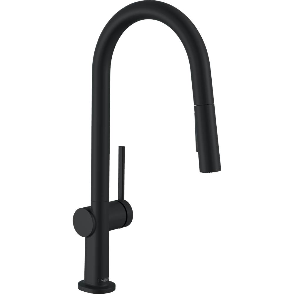 Hansgrohe Talis N HighArc Kitchen Faucet, A-Style 2-Spray Pull-Down, 1.75 GPM in Matte Black