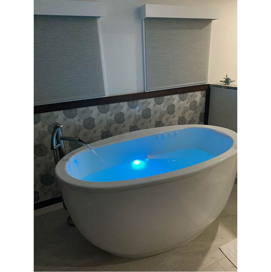 Hydro Massage Products Sarah 6636 Side Drain Combination 21 Jet Free Standing Whirlpool Tub w/ Access Panel