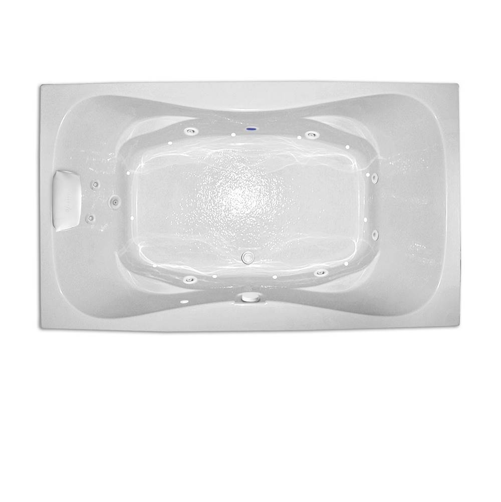 Hydro Massage Products Cascade 7242 Combination Silver Whirlpool Tub