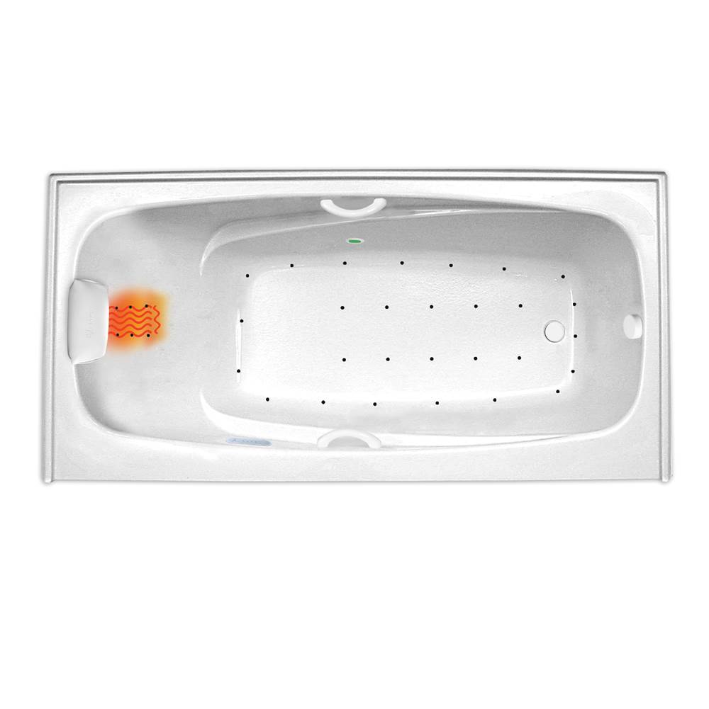 Hydro Massage Products Escape 6034SKTF Air Platinum Whirlpool Tub with Skirt & Tile Flange (Right Hand Drain)