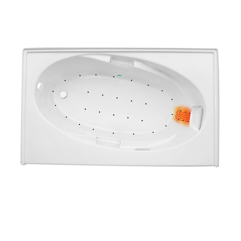 Hydro Massage Products Escape 6036SKTF Air Platinum Whirlpool Tub with Skirt & Tile Flange (Left Hand Drain)