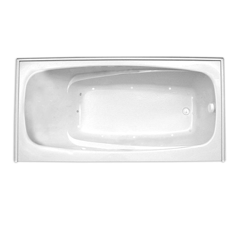 Hydro Massage Products Escape 7236SKTF Air Silver Whirlpool Tub with Skirt & Tile Flange (Right Hand Drain)