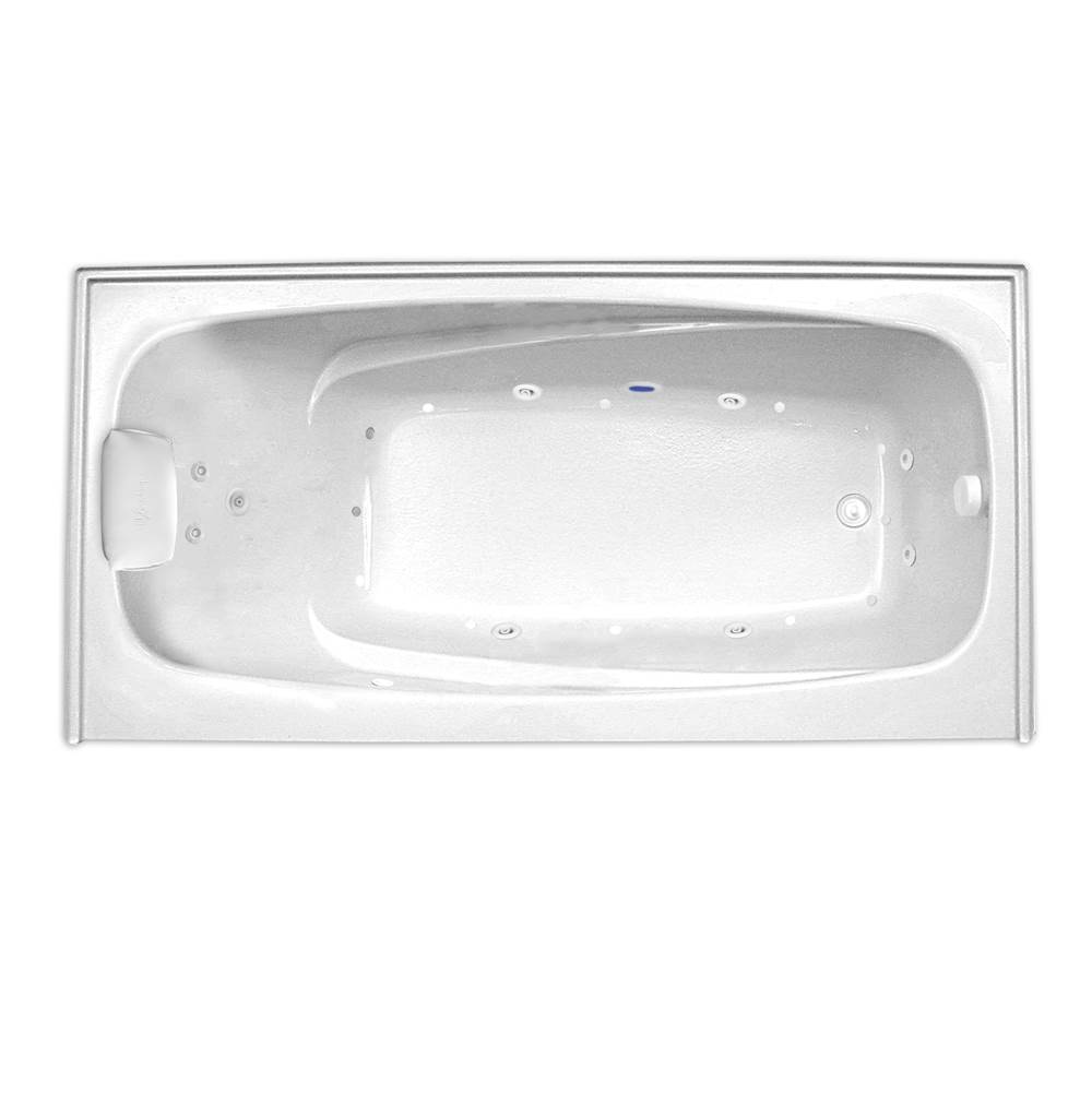 Hydro Massage Products Escape 6034SKTF Combination Silver Whirlpool Tub with Skirt & Tile Flange (Right Hand Drain)