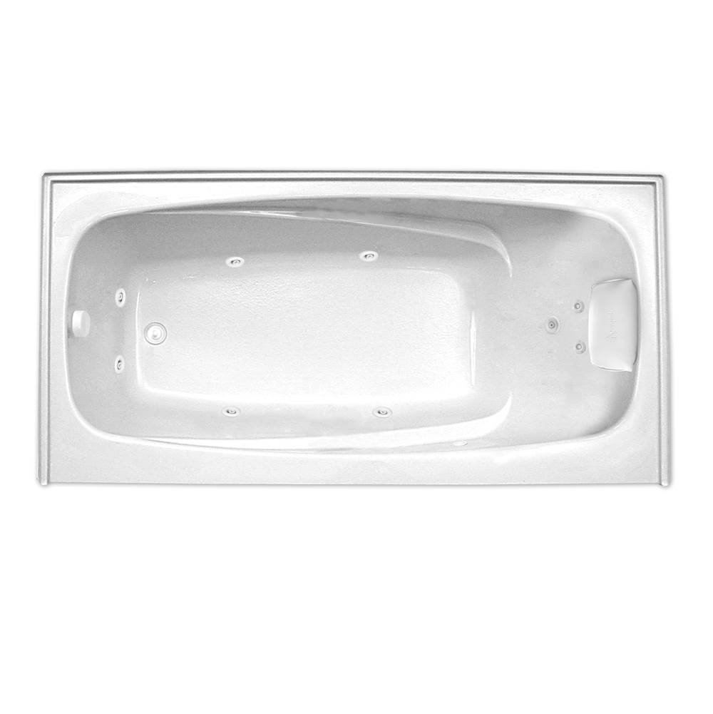 Hydro Massage Products Escape 6636SKTF Hydro Silver Whirlpool Tub with Skirt & Tile Flange (Left Hand Drain)
