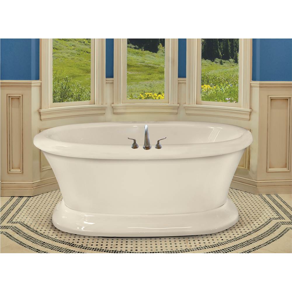 Hydro Massage Products Tahoe 7242SD Hydro 9 Jet Free Standing Whirlpool Tub with Pedestal & Access Panel
