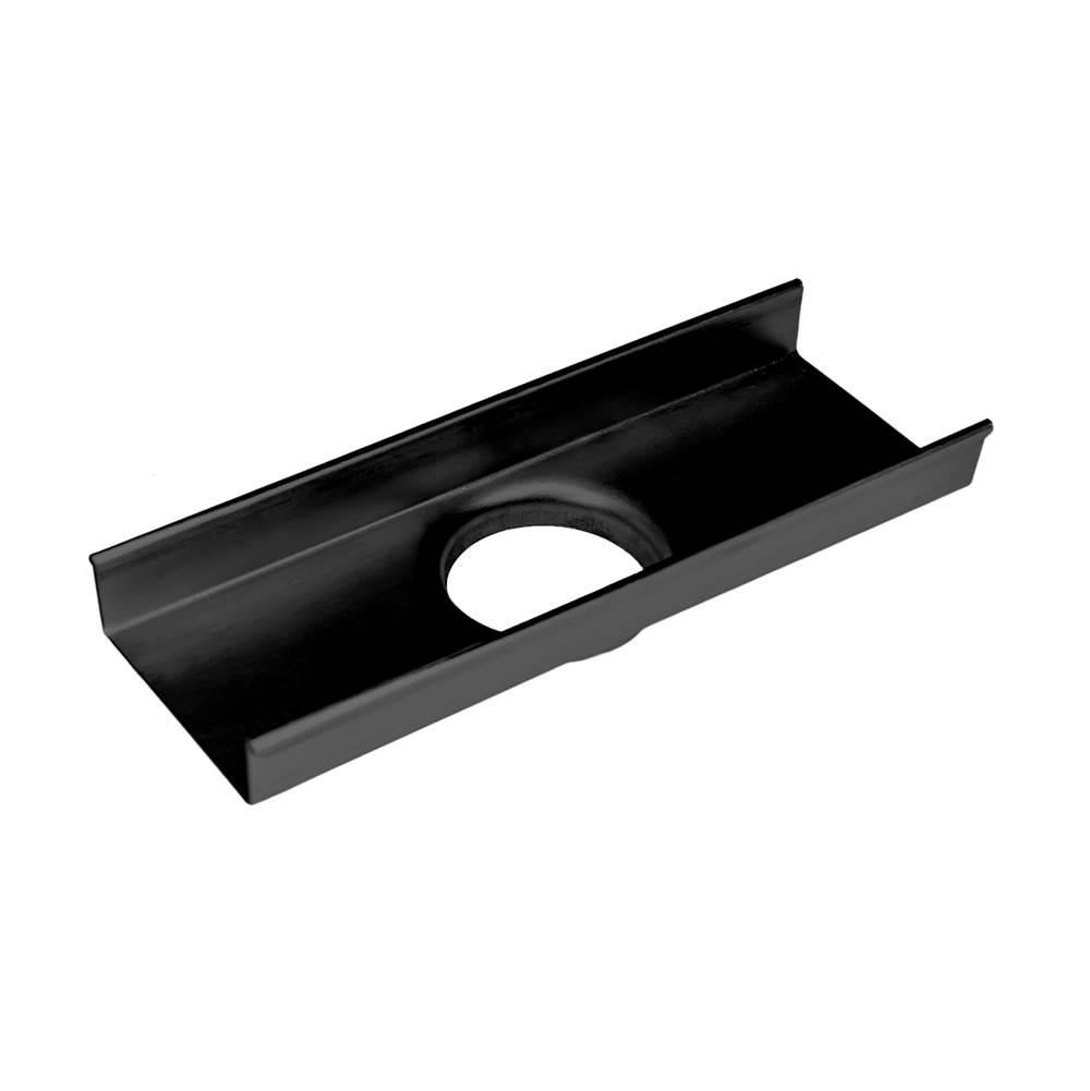 Infinity Drain 8'' Stainless Steel Outlet Section for S-AS 65/S-LTIFAS 65 Series in Matte Black