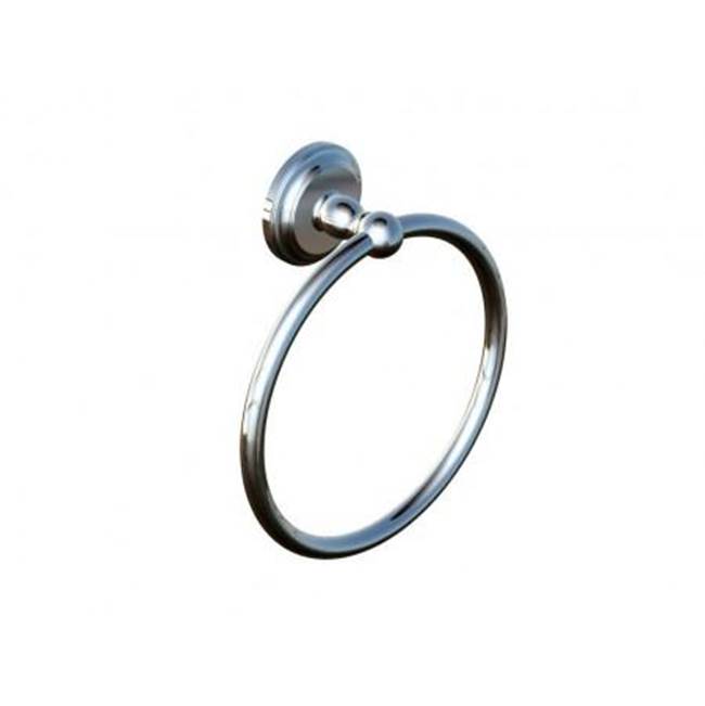 Kartners FLORENCE - Round Towel Ring-Unlacquered Brass