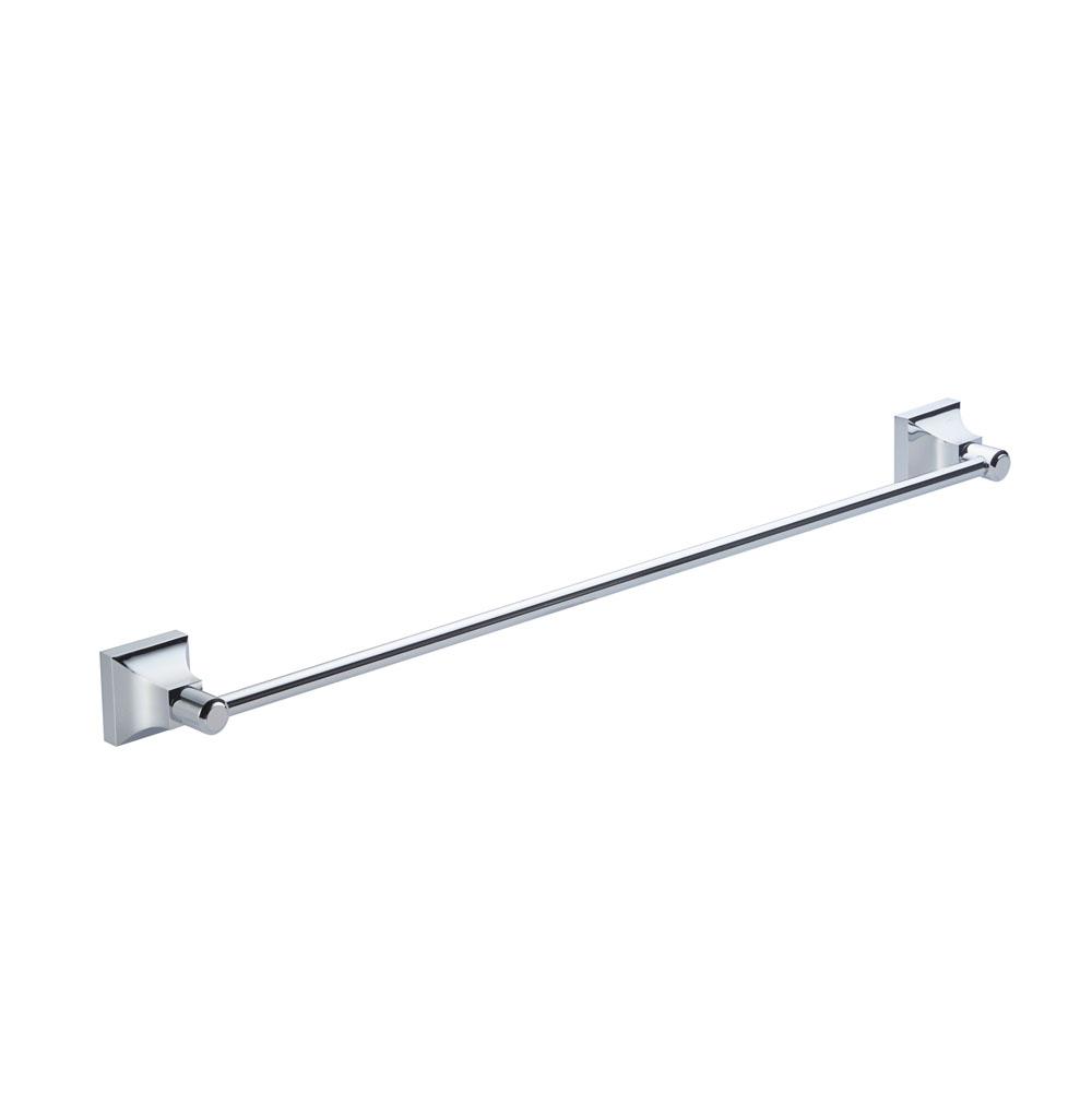 Kartners GLASGOW - 24-inch Bathroom Towel Bar-Unlacquered Brass