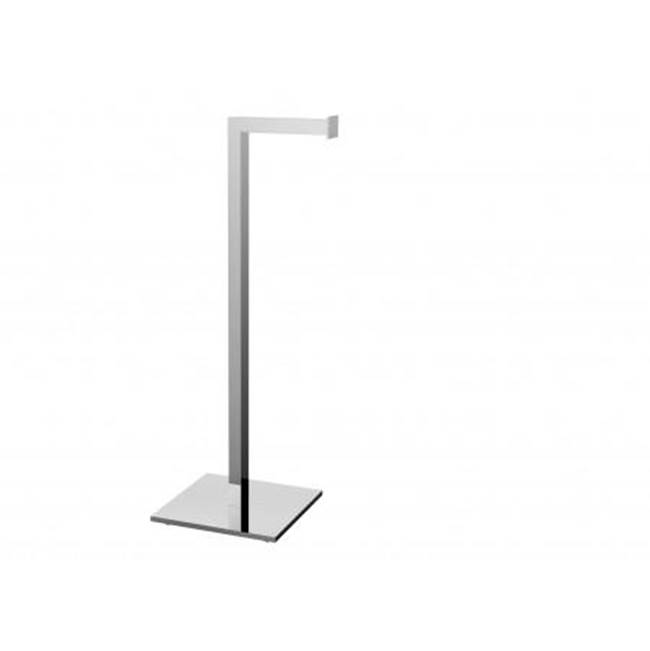 Kartners Free Standing - Square Free Standing Toilet Paper Holder-Prosecco Bronze