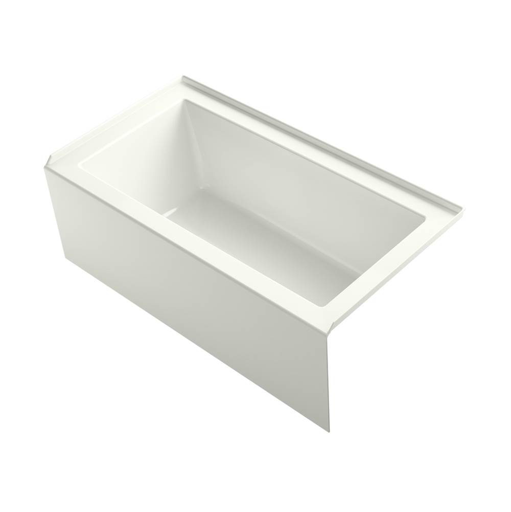 Kohler Underscore® Rectangle 60'' x 32'' alcove bath with integral apron, integral flange and right-hand drain