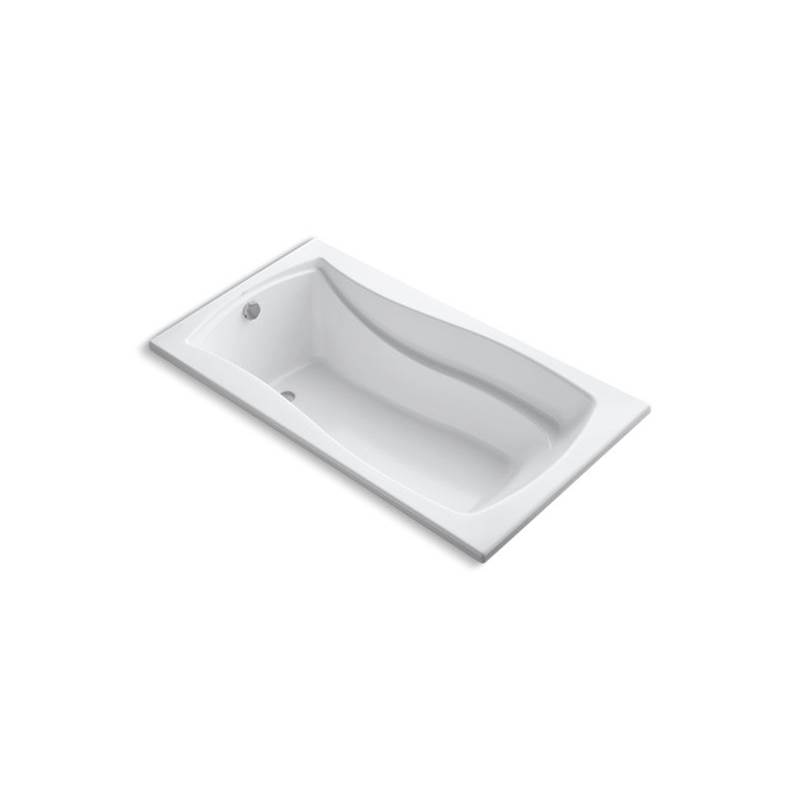 Kohler Mariposa® 66'' x 36'' drop-in bath with Bask® heated surface and end drain