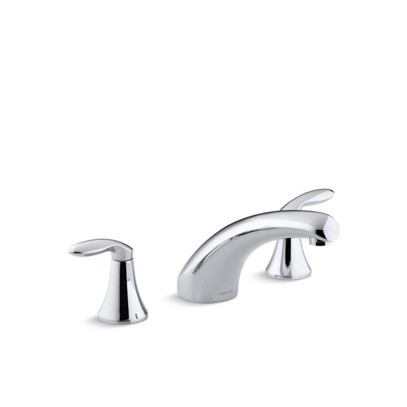 Kohler Coralais® Deck-mount bath faucet trim with 8'' spout and lever handles, valve not included