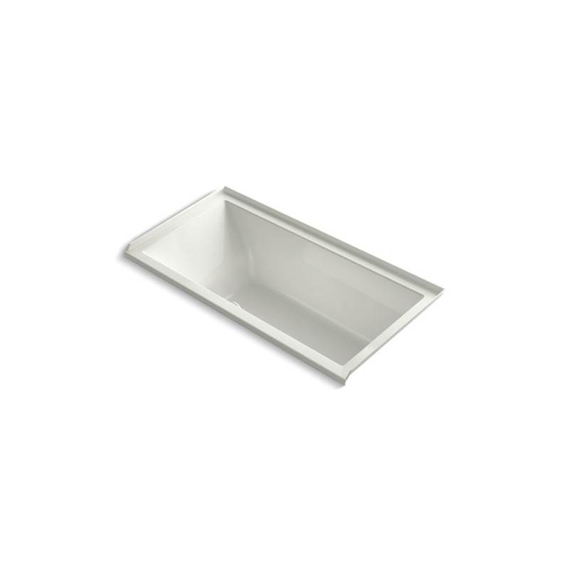 Kohler Underscore® Rectangle 60'' x 30'' alcove bath with Bask® heated surface, integral flange and right-hand drain