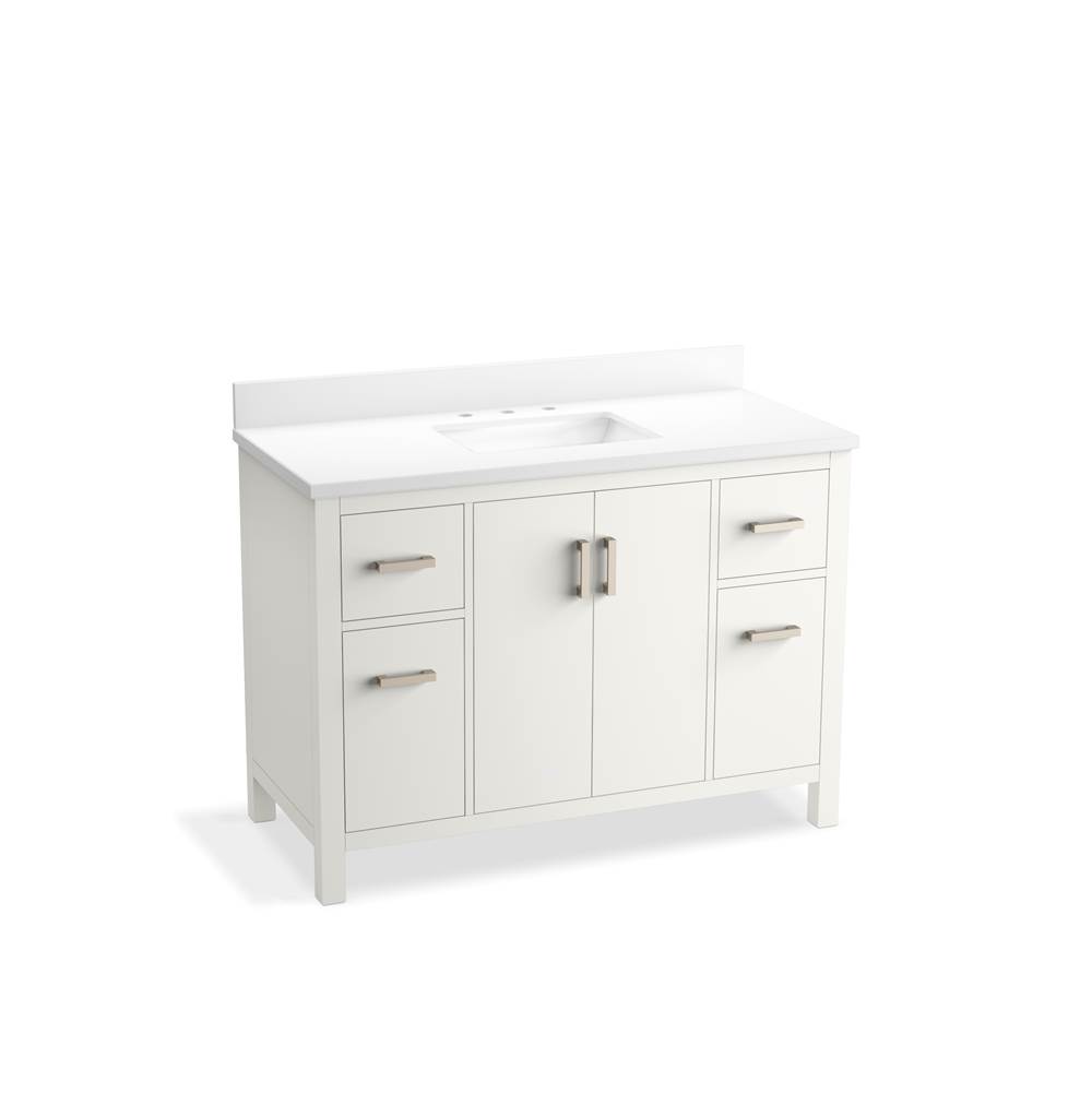 Kohler Kresla 48 in. Bathroom Vanity Cabinet With Sink And Quartz Top