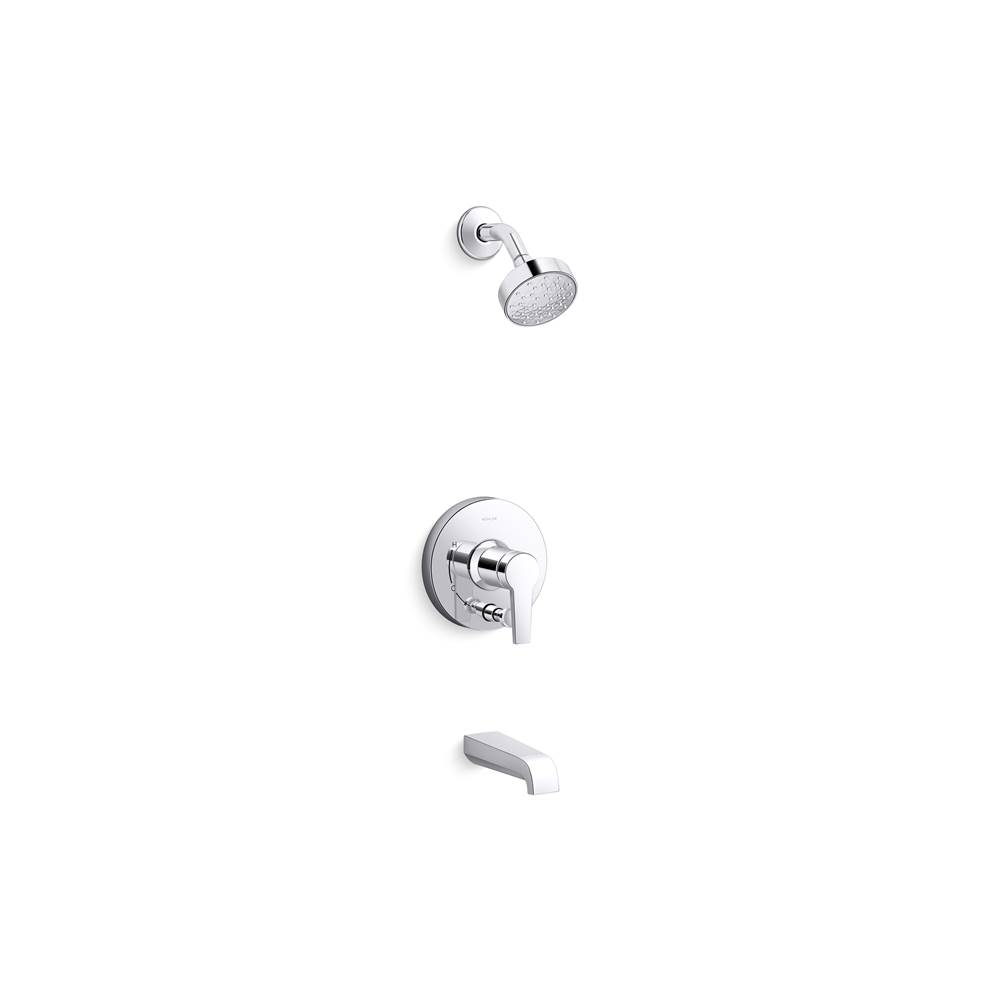 Kohler Pitch Rite-Temp Bath And Shower Trim Kit With Push-Button Diverter 1.75 Gpm
