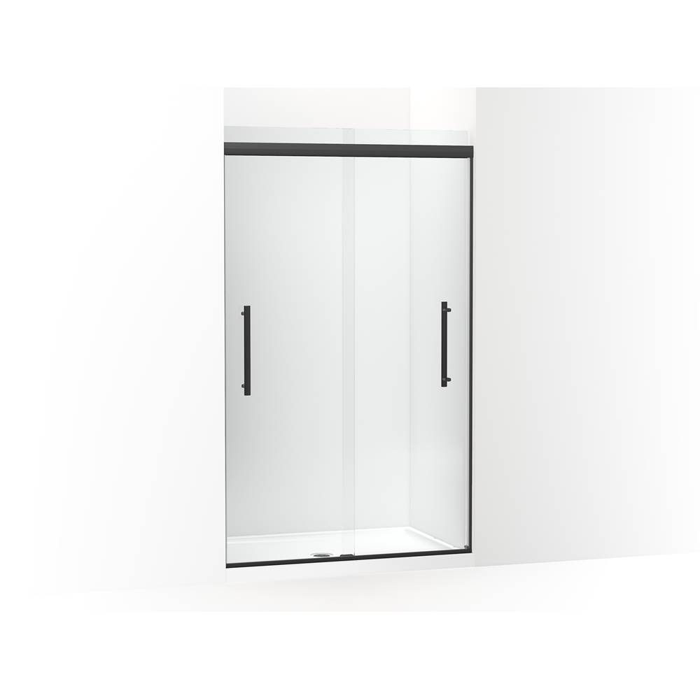 Kohler Pleat Frameless Sliding Shower Door, 79-1/16 in. H X 44-5/8 - 47-5/8 in. W, With 5/16 in. Thick Crystal Clear Glass