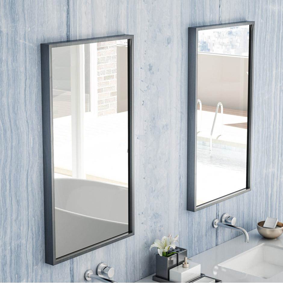 Lacava Wall-mount mirror in wooden or metal frame. W:23'', H:34'', D: 2''.