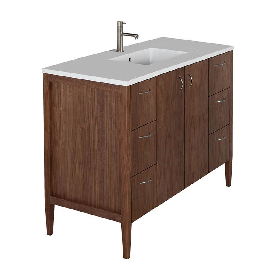 Lacava Counter top for vanity LRS-F-48 with a cut-out for Bathroom Sink 5062UN. W: 48'', D: 21'', H: 3/4''.