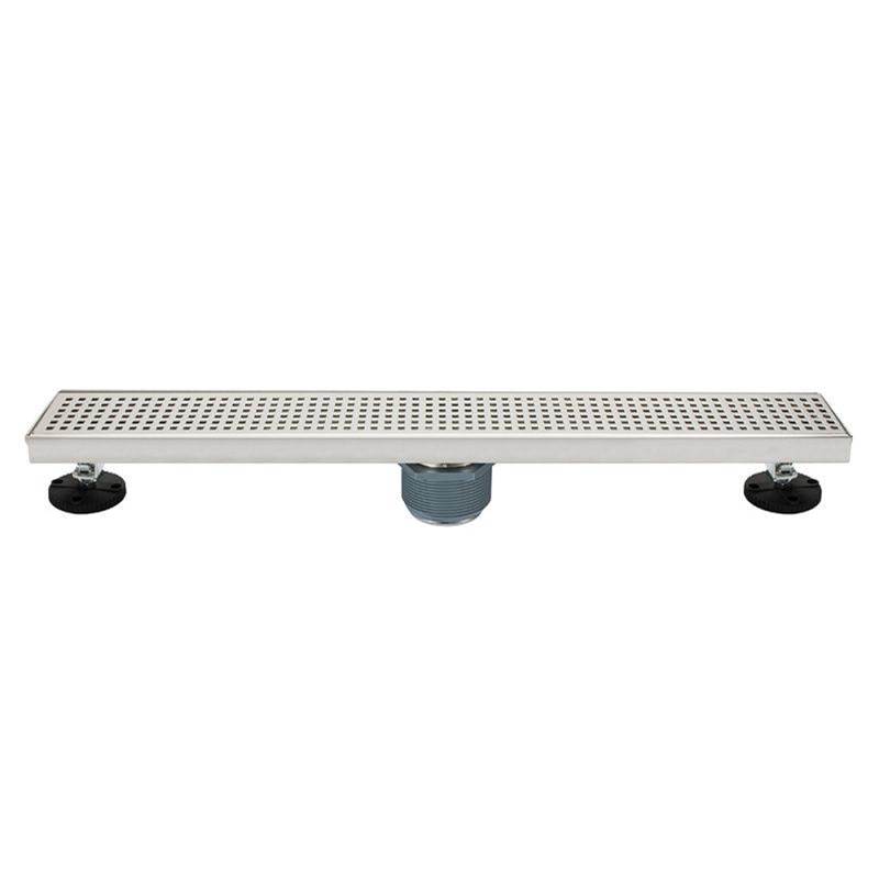 Luxart 28'' Stainless Steel Linear Shower Drain Square Grate