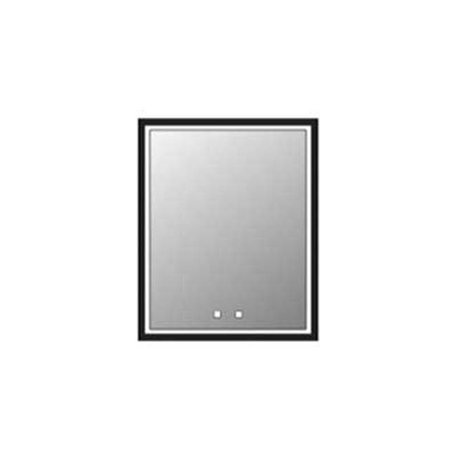 Madeli Illusion Lighted Mirrored Cabinet , 24X30''-Left Hinged-Recessed Mount, Pol. Chrome Frame-Lumen Touch+, Dimmer-Defogger-2700/4000 Kelvin