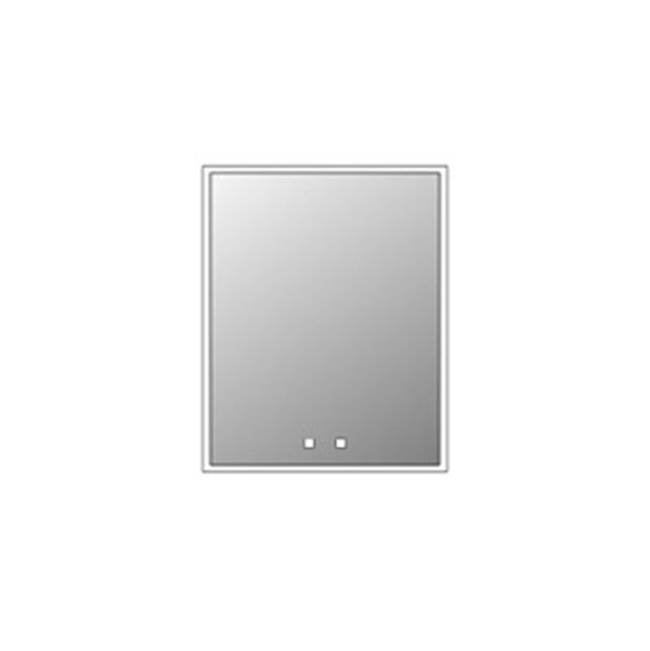 Madeli Vanguard Lighted Mirrored Cabinet , 23X35''-Left Hinged-Surface Mount, Mirrored Side Kit - Lumen Touch+, Dimmer-Defogger-2700/4000 Kelvin