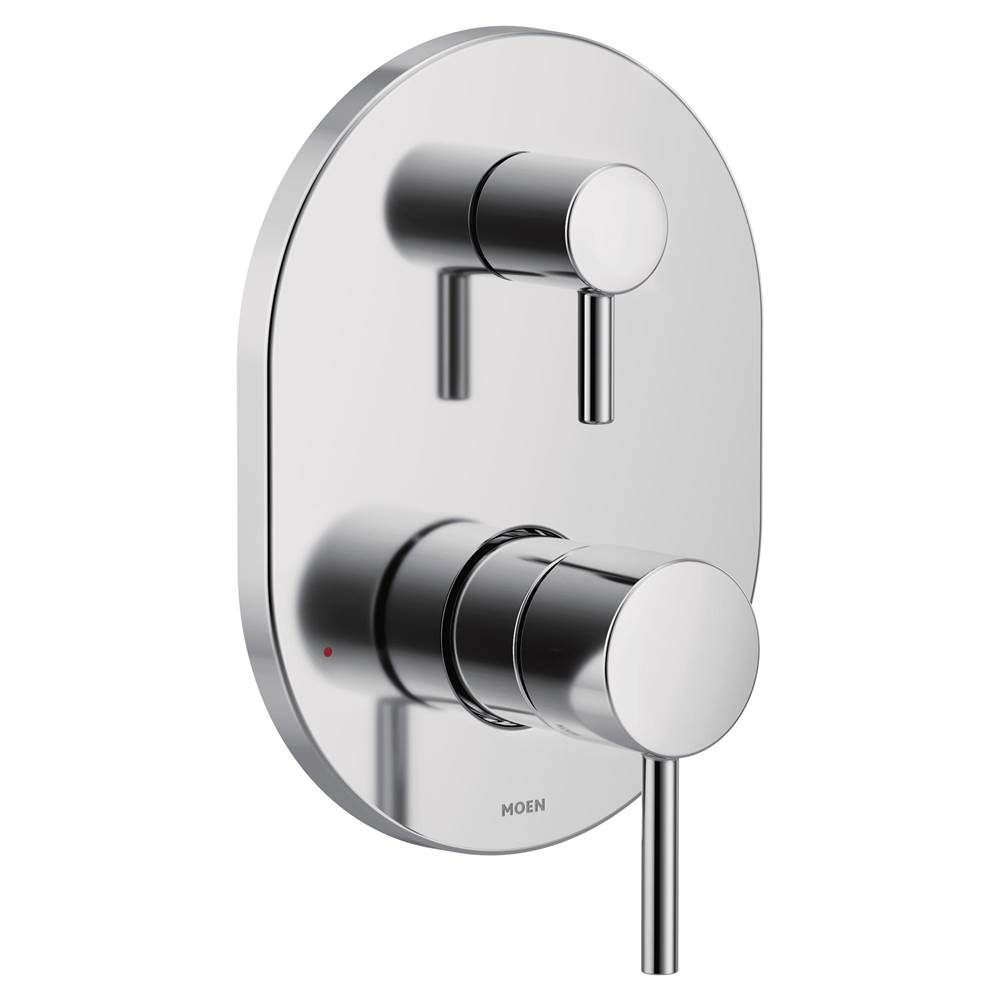 Moen Align M-CORE 3-Series 2-Handle Shower Trim with Integrated Transfer Valve in Chrome (Valve Sold Separately)