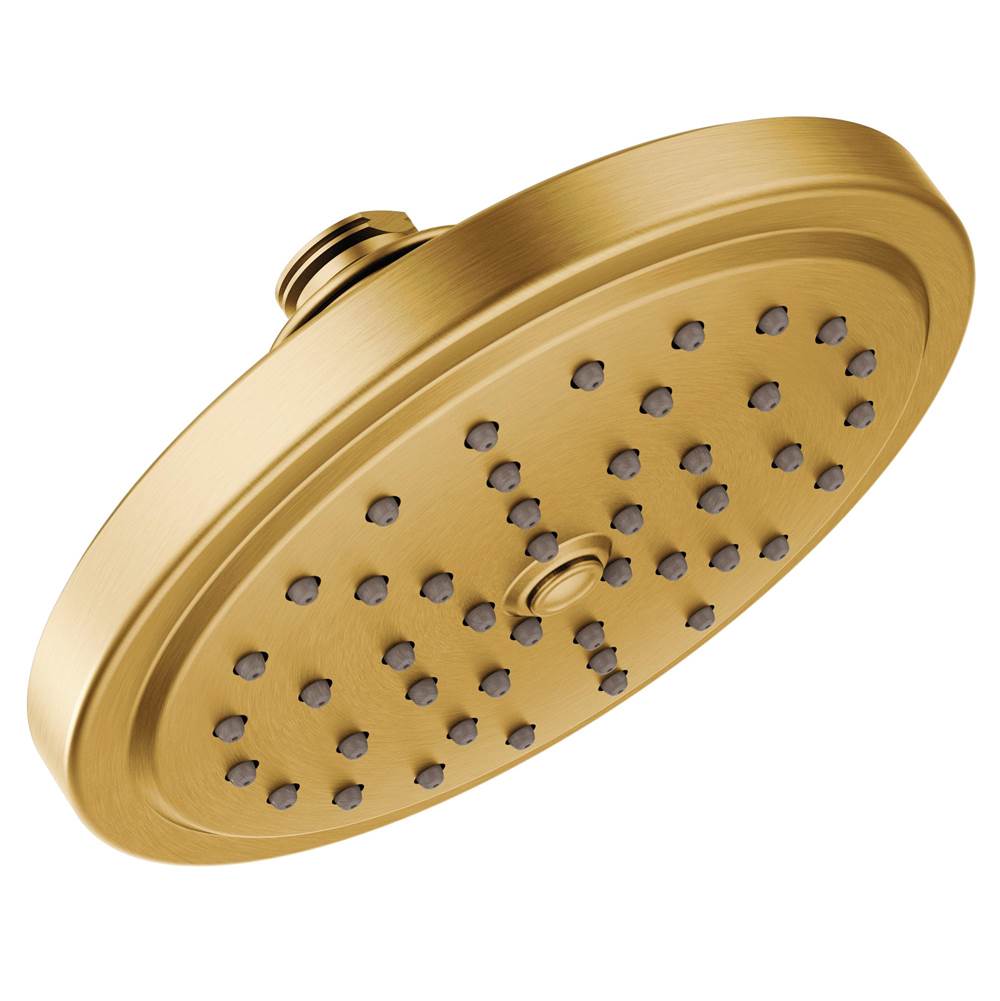 Moen 7-Inch Single Function Eco Performance Shower Head with Immersion Rainshower Technology, Brushed Gold