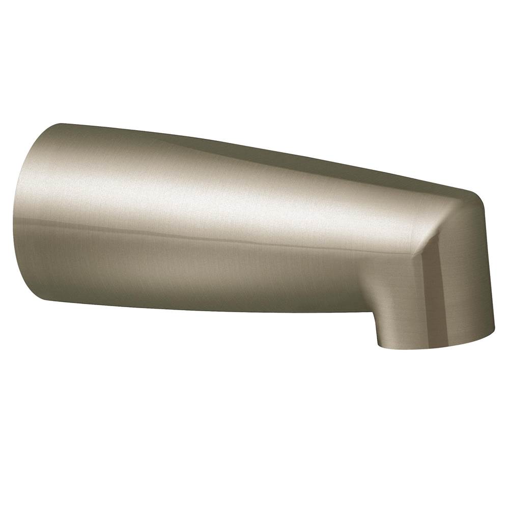 Moen Non-Diverter 1/2-Inch CC Slip-Fit Tub Filler Spout, Brushed Nickel