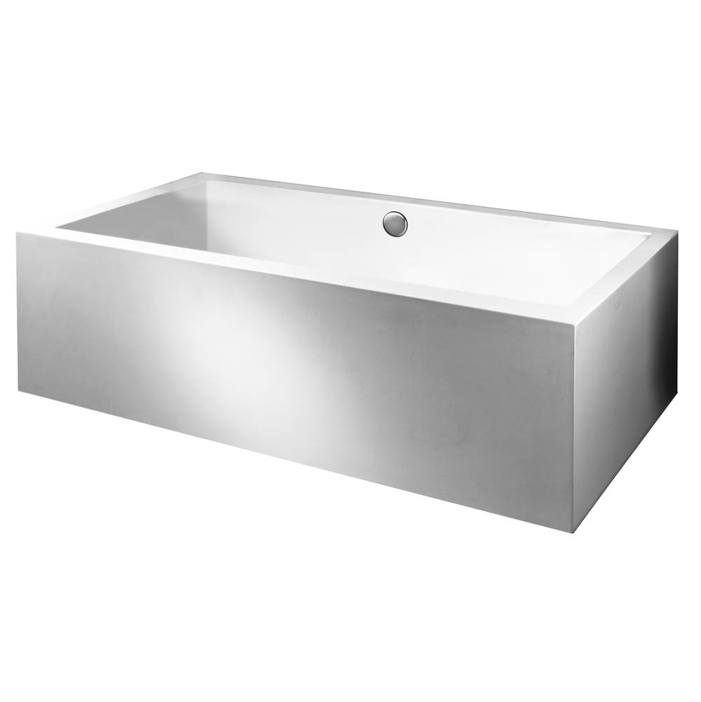 MTI Baths Andrea 27A Acrylic Cxl Sculpted 2 Side Air Bath- White (86X36)