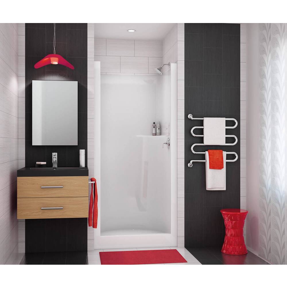 Maax SS32 32 x 33 AcrylX Alcove Center Drain One-Piece Shower in White