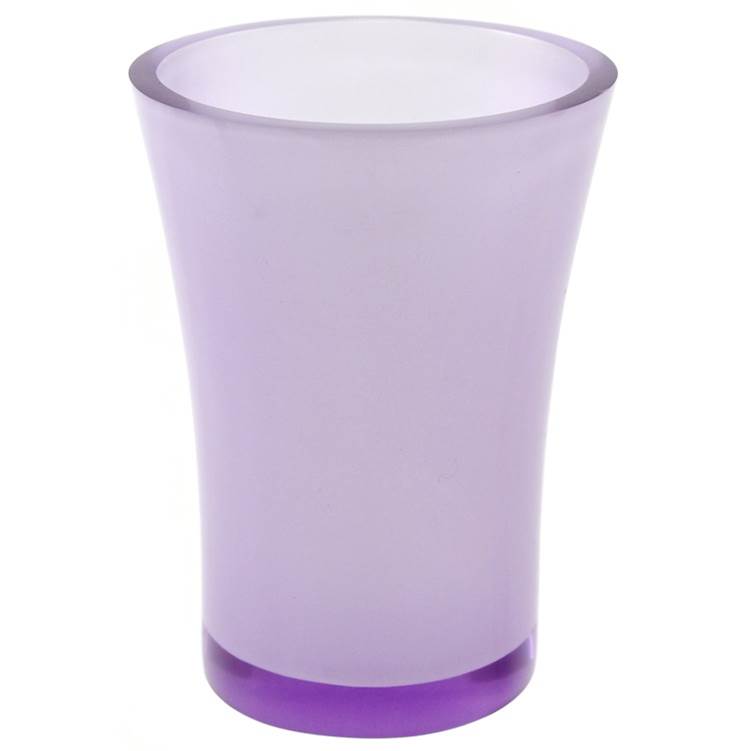 Nameeks Round Toothbrush Holder Made From Thermoplastic Resins in Purple Finish