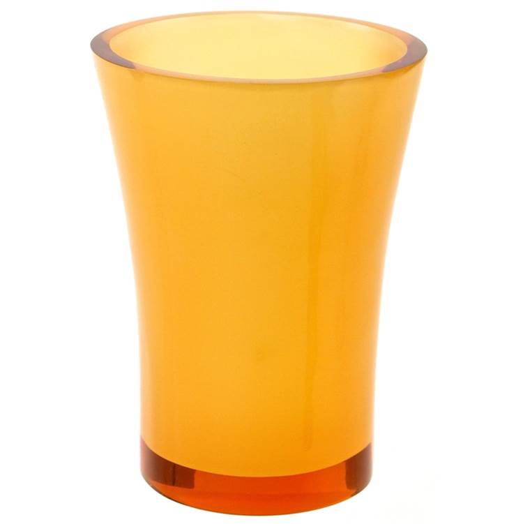 Nameeks Round Toothbrush Holder Made From Thermoplastic Resins in Orange Finish