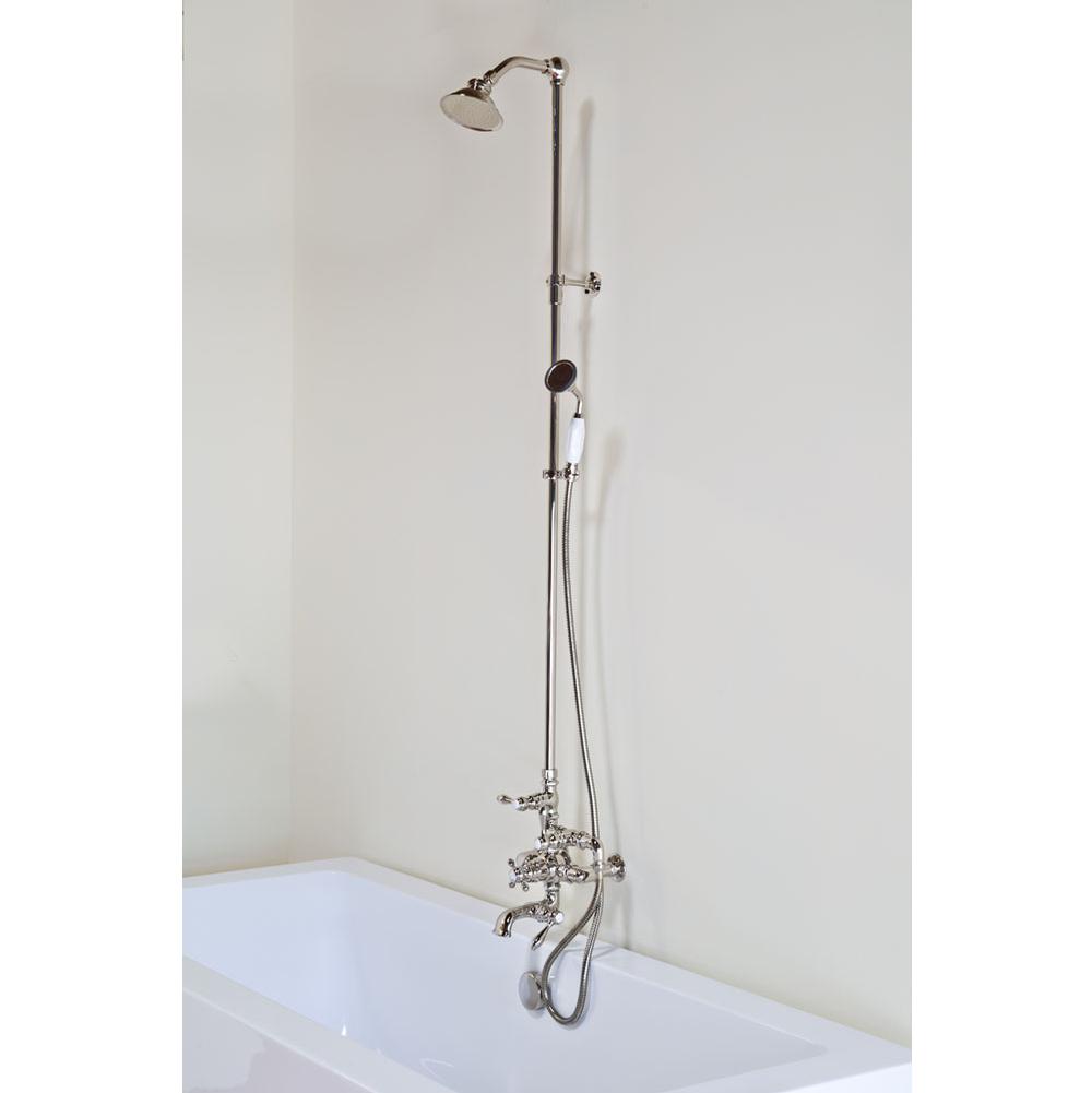 Strom Living Chrome Exposed Thermo Tub & Shower Set, 7'' Ctrs. Includes Faucet, Tub Filler, Ha