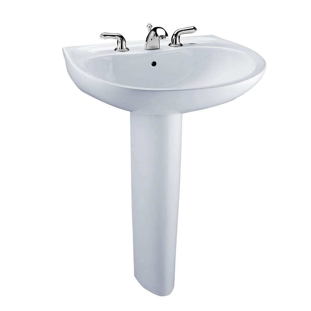 TOTO Toto® Prominence® Oval Basin Pedestal Bathroom Sink With Cefiontect™ For 8 Inch Center Faucets, Bone