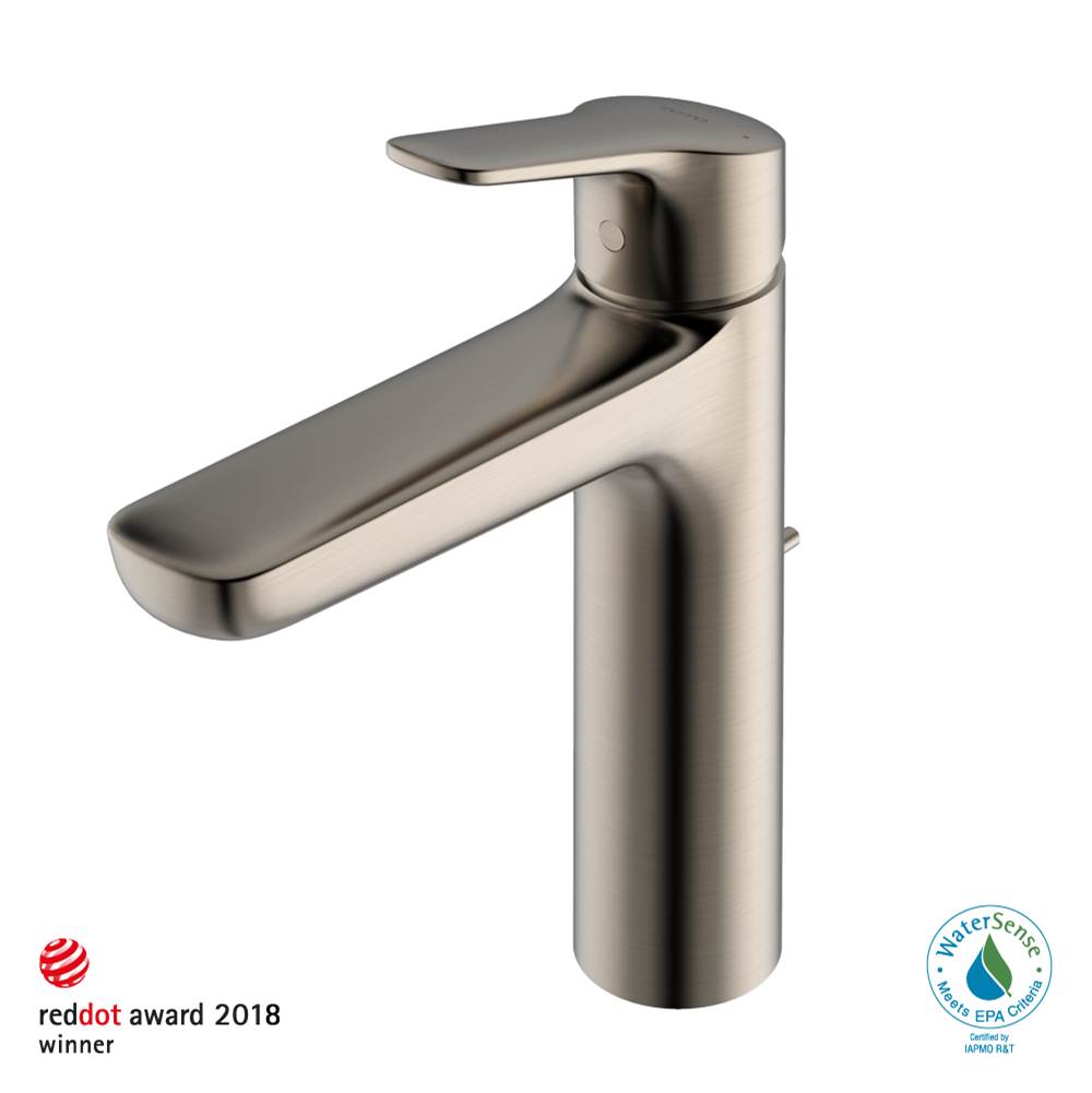 TOTO Toto® Gs Series 1.2 Gpm Single Handle Bathroom Faucet For Semi-Vessel Sink With Comfort Glide Technology And Drain Assembly, Brushed Nickel
